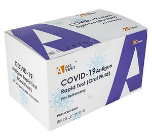 COVID-19 Antigen Rapid Test (Oral Fluid)  Box of 20 - $10.00 per unit including GST ($200.00 per box) Note expiry January 2024!