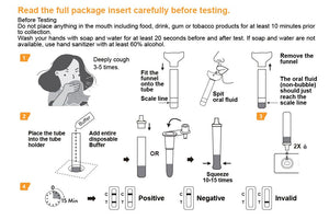 COVID-19 Antigen Rapid Test (Oral Fluid)  Box of 20 - $10.00 per unit including GST ($200.00 per box) Note expiry January 2024!